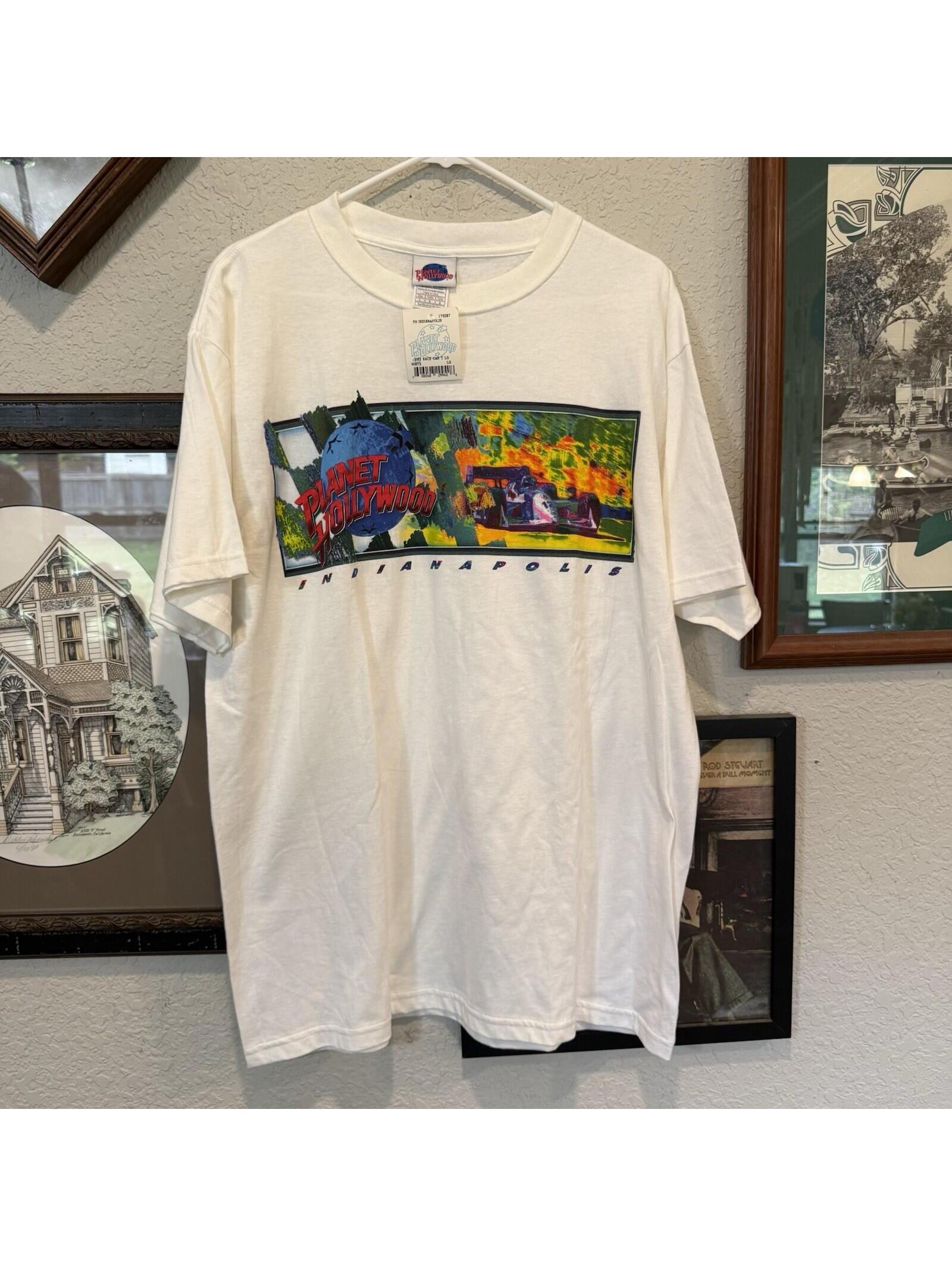 Vintage 90s Nwt Rare Indianapolis Indy 500 Racing White Shirt Size Mens Large
